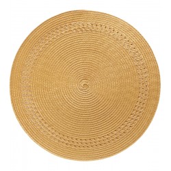 Lugar Americano 38cm Dourado Escuro Poliéster  